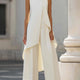 Imogen™ | Sculpted High-Neck Wide-Leg Jumpsuit