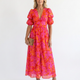 Willow | Puff Sleeve Floral Midi