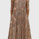 Harlow | Graceful V-Neck Elegance Midi Dress