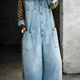 Amanda | One Piece Denim Shirt Jumpsuit