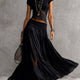 Olivia | Lace-Paneled Skirt Set