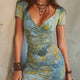 Serena – Elegant Paisley Print Boho Mini Dress