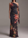 Noir | Printed Chiffon Maxi