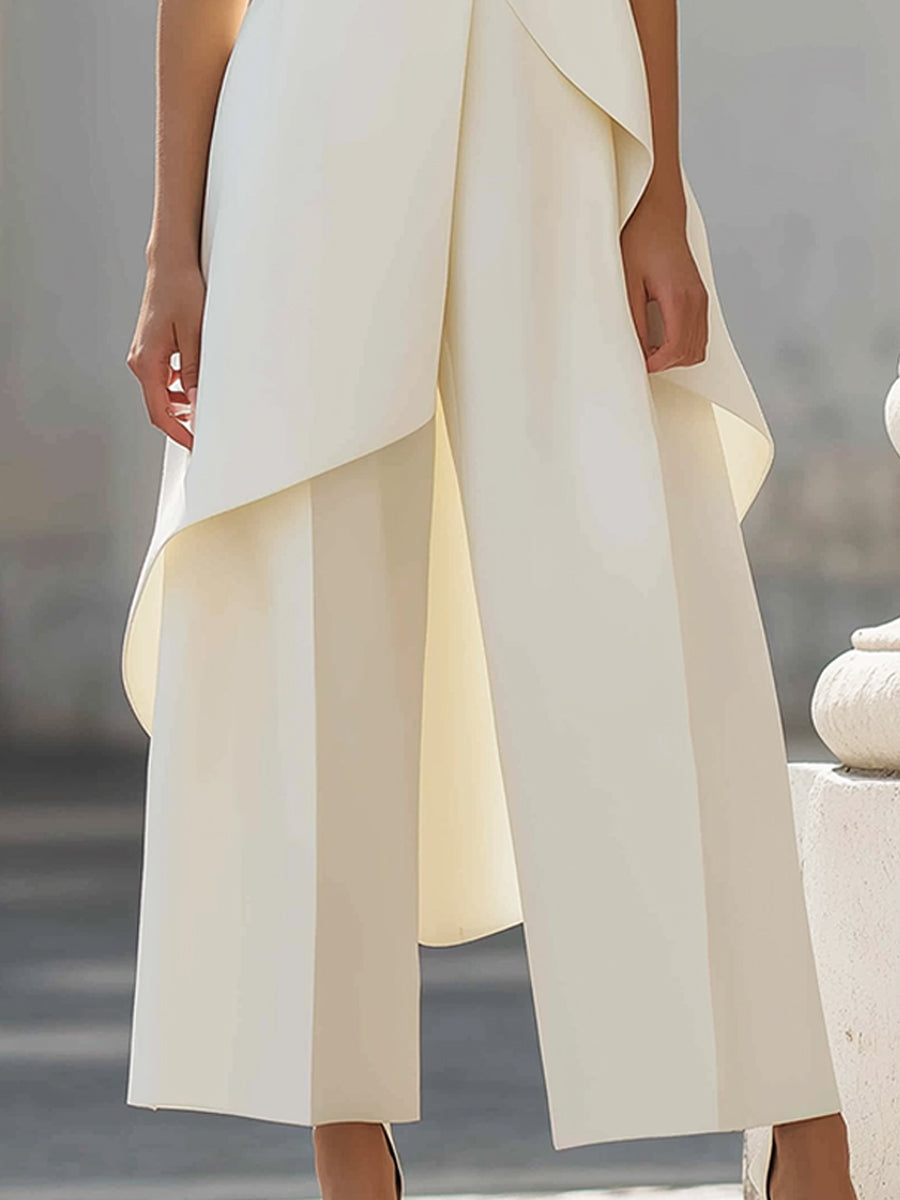 Imogen™ | Sculpted High-Neck Wide-Leg Jumpsuit