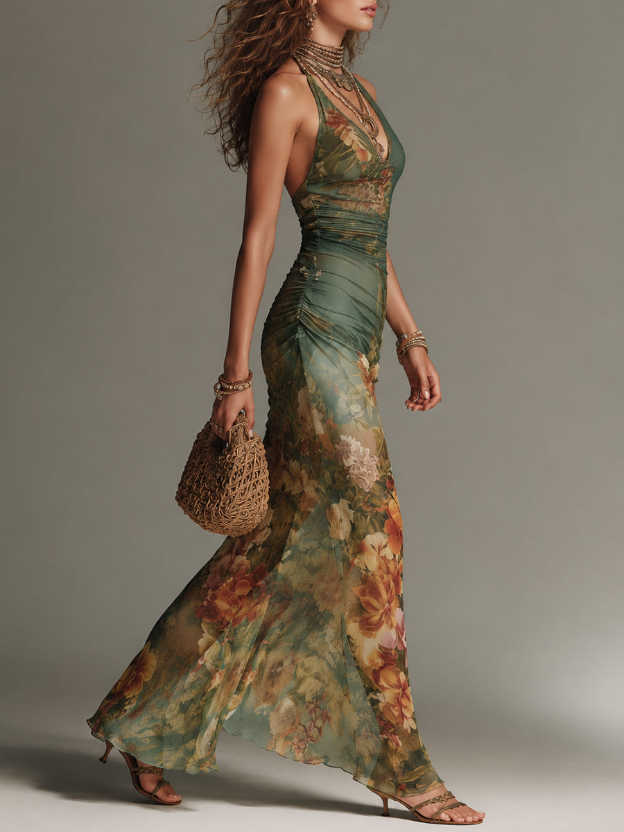 Shantoria™ | Green Maxi Dress