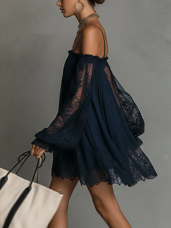 Lorraine | Off-Shoulder Lace Dress