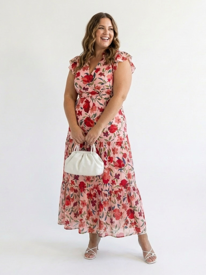 Lila | Elegant Floral Midi