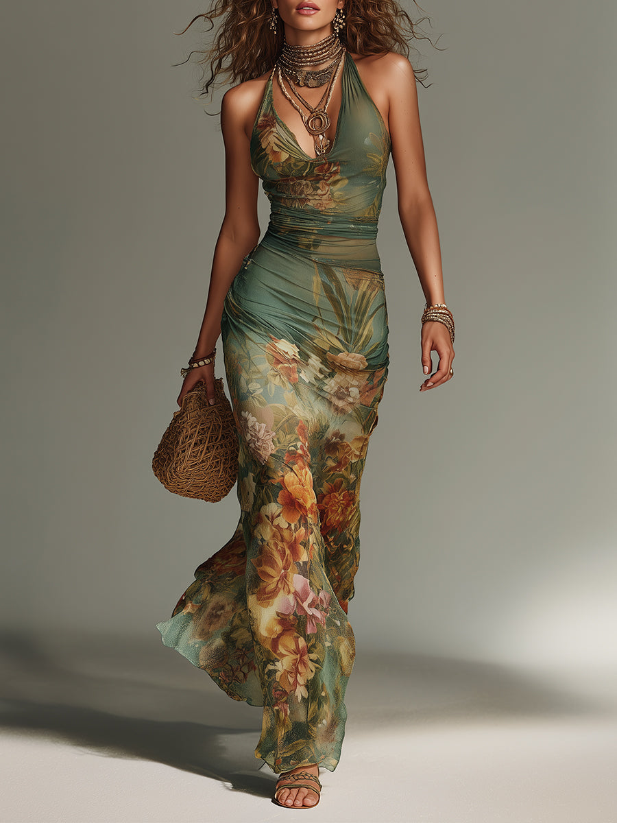 Shantoria™ | Green Maxi Dress