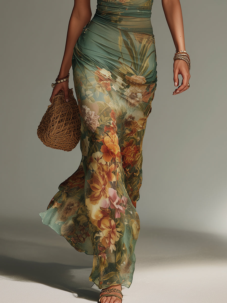 Shantoria™ | Green Maxi Dress