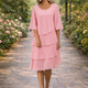 Catherine | Elegant Comfort Ruffle Dress