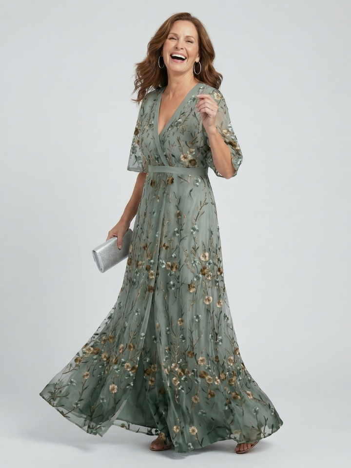 Athena | Halter Bloom Flow Maxi Dress