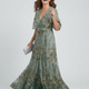Athena | Halter Bloom Flow Maxi Dress