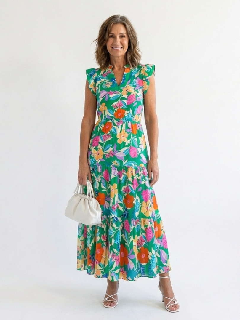 Lila | Elegant Floral Midi