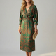 Lune | Natural Wrap Midi Dress