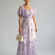 Vaelis |  Flutter Sleeve Midi Dress