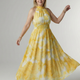 Sylin | Gathered Halter Midi Dress