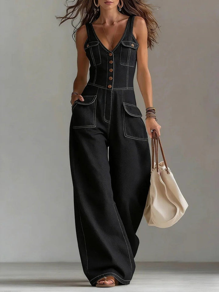 Claire | Women’s V-Neck Jumpsuit