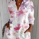 Delilah | Vibrant Artistic Button-Up Blouse
