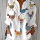 Ingrid | Playful Hen Blouse