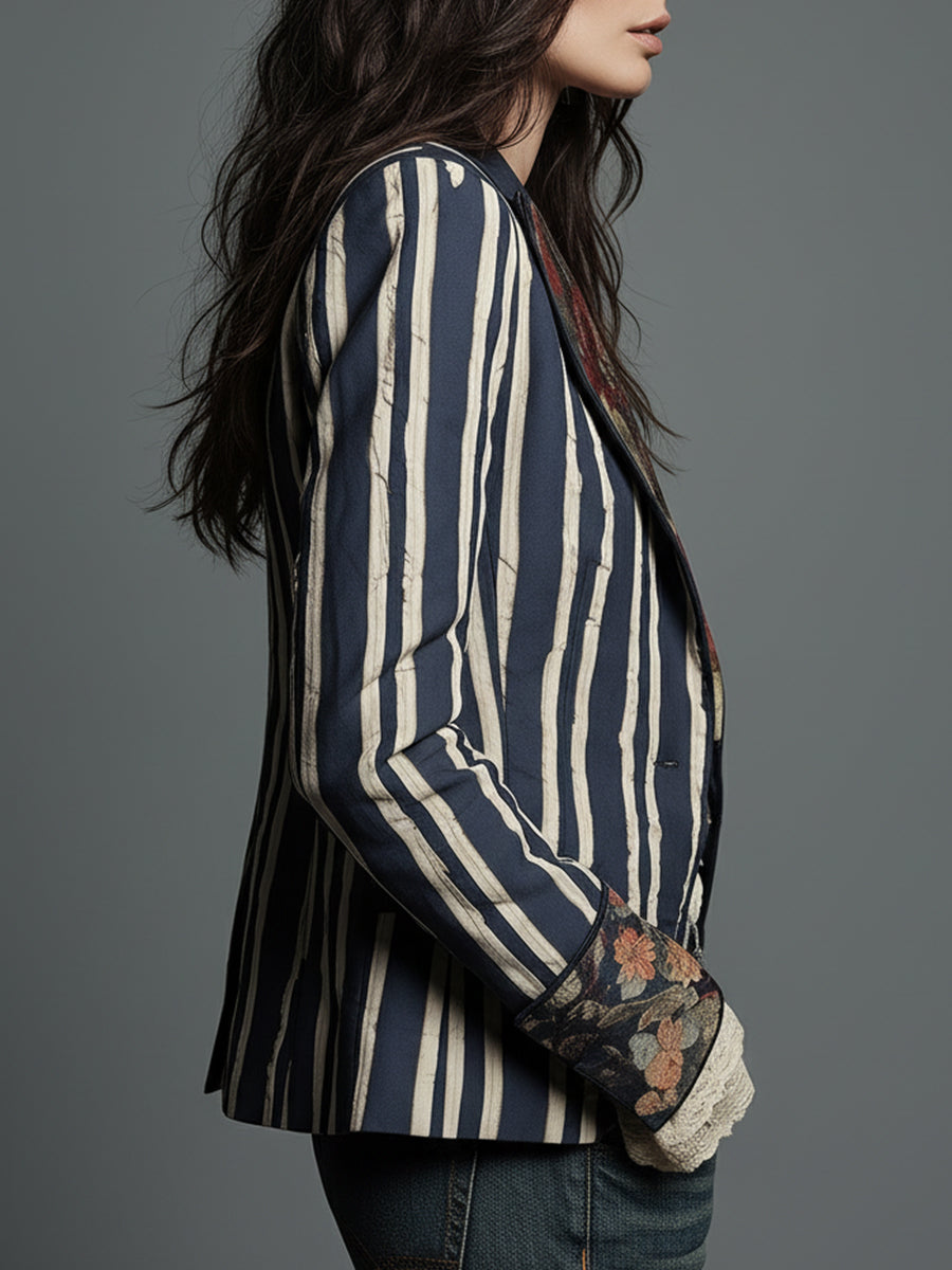 The Juniper™  | Bohemian Striped Blazer