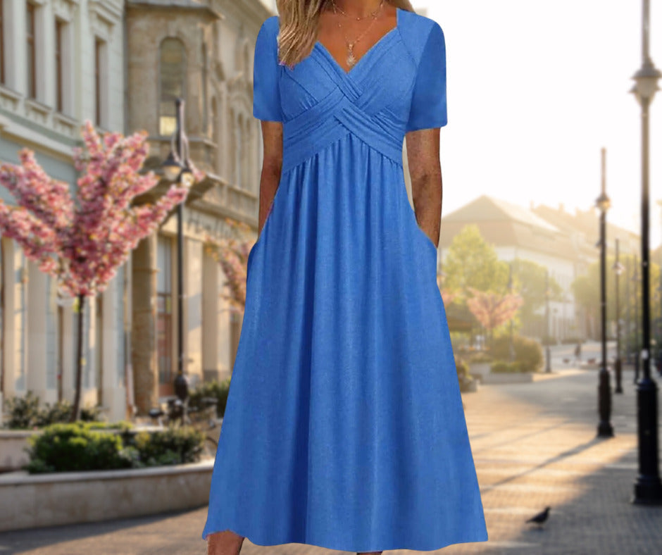 Claire | Elegant Flattering Midi Dress