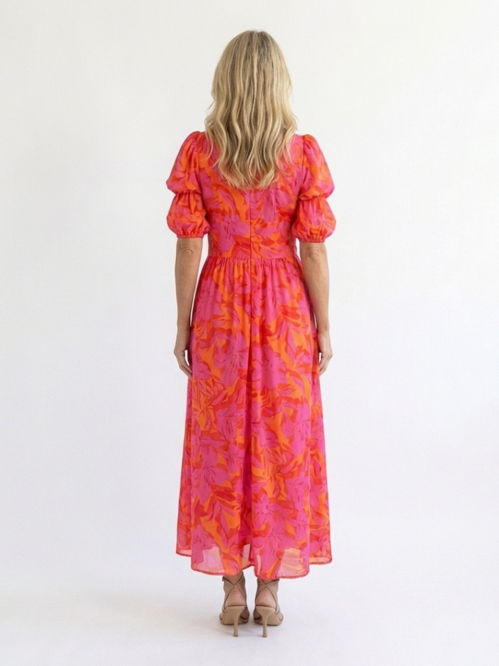 Willow | Puff Sleeve Floral Midi