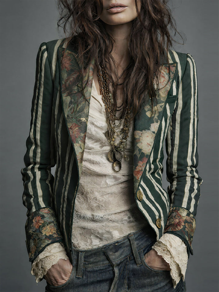 The Juniper™  | Bohemian Striped Blazer