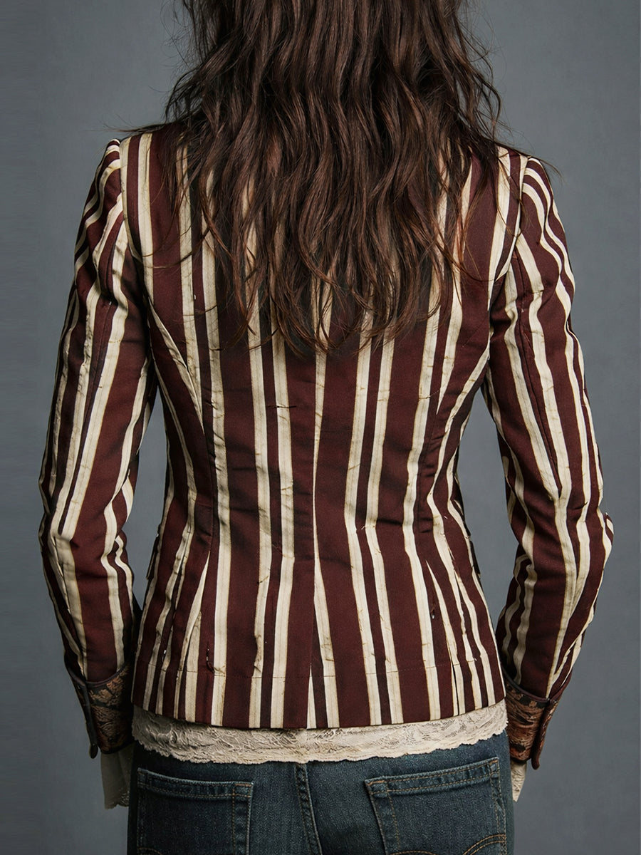 The Juniper™  | Bohemian Striped Blazer