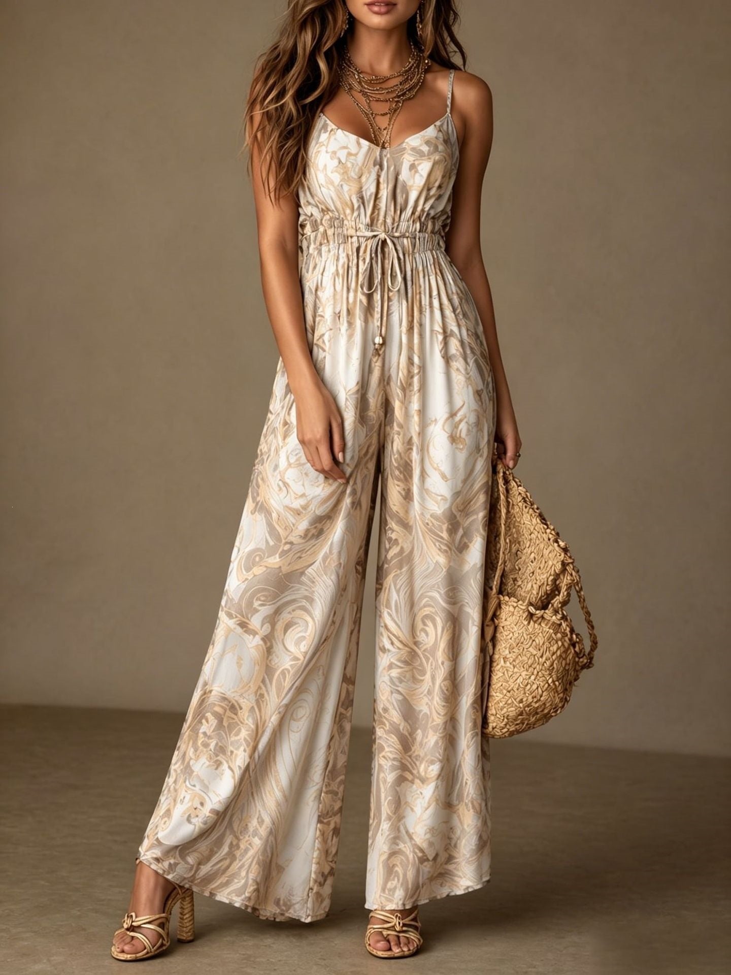 Eve | Backless Wide Leg Jumpsuit