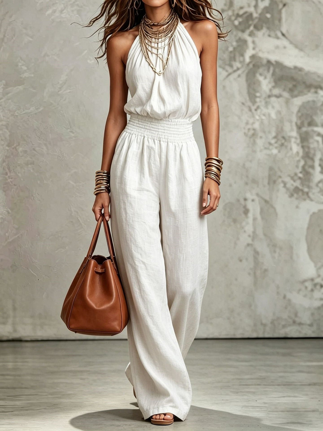 Sienna | Elegant Halter Jumpsuit