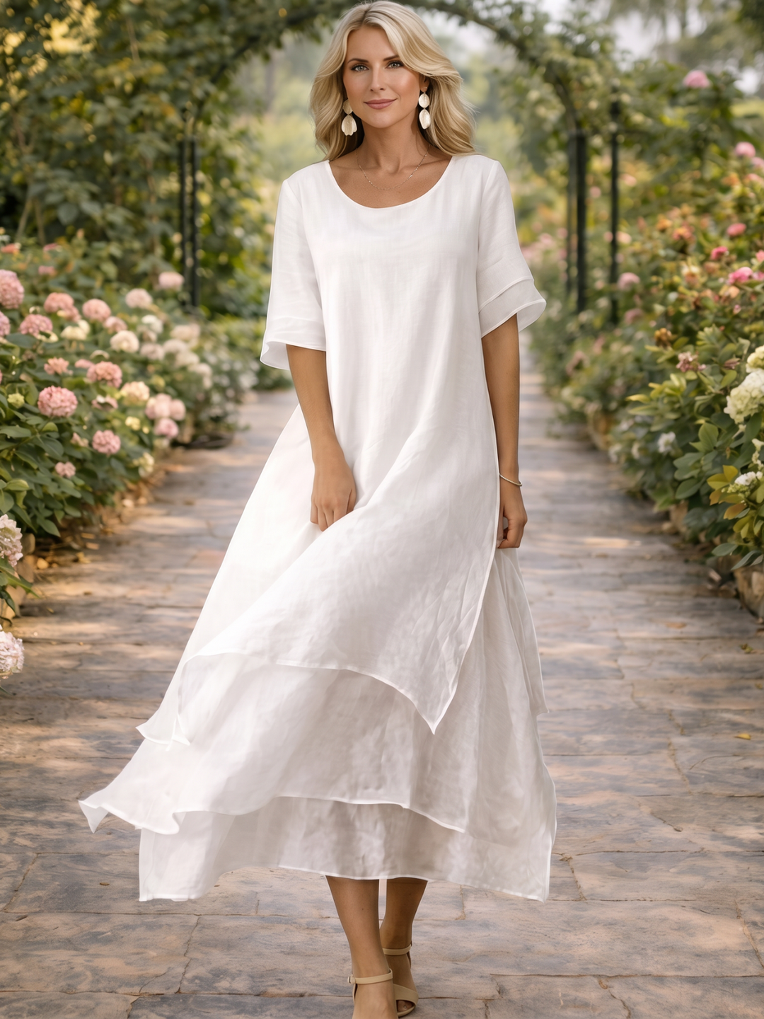 Aria Fluid Tiered Maxi Dress