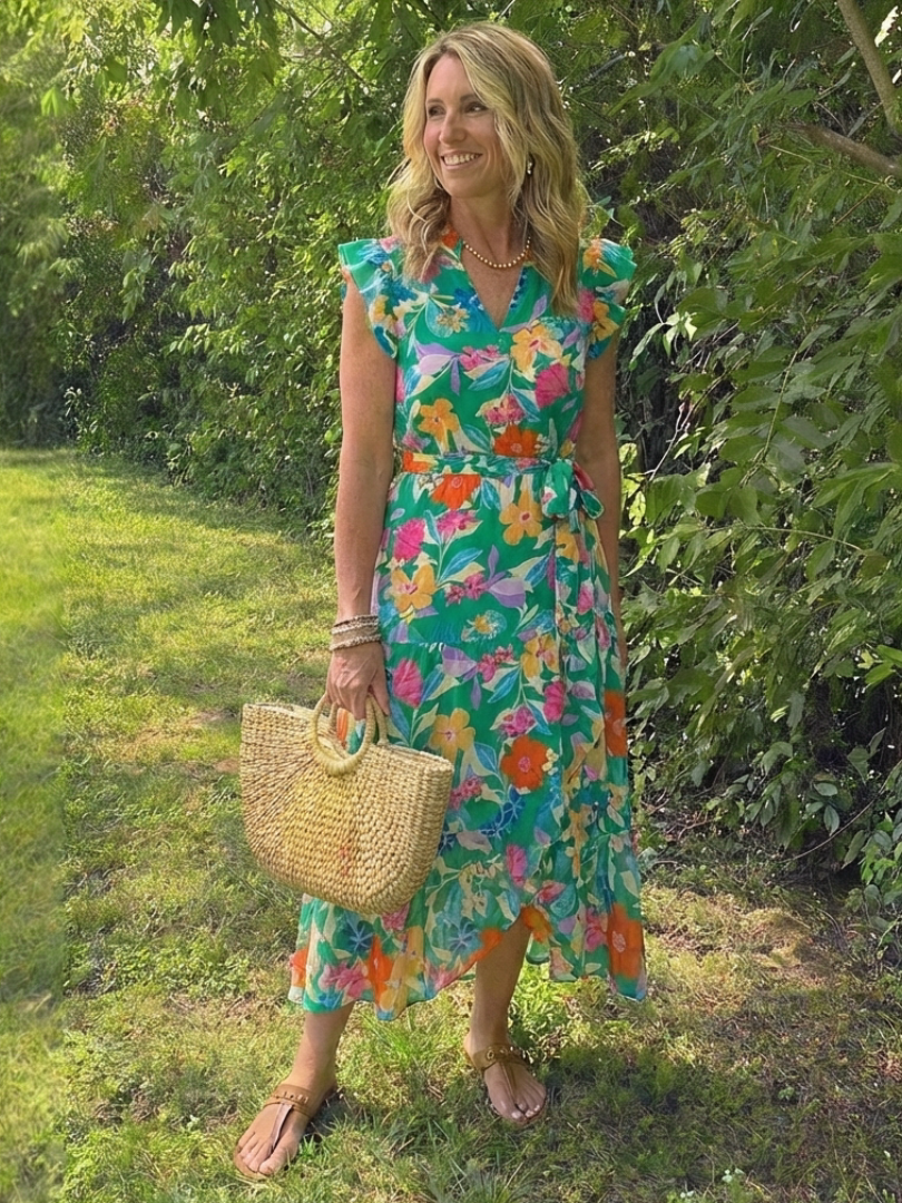 Lila | Elegant Floral Midi