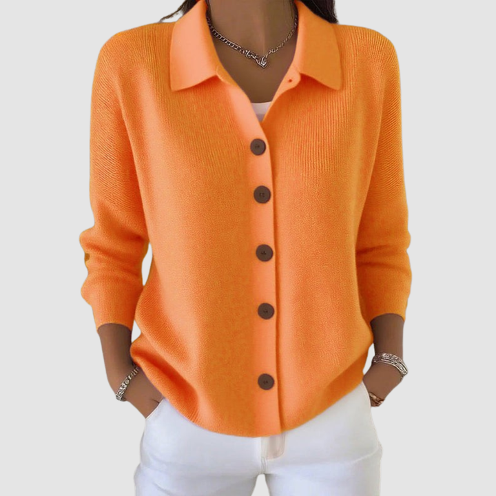Evelyn | Elegant Button-Up Knit Cardigan