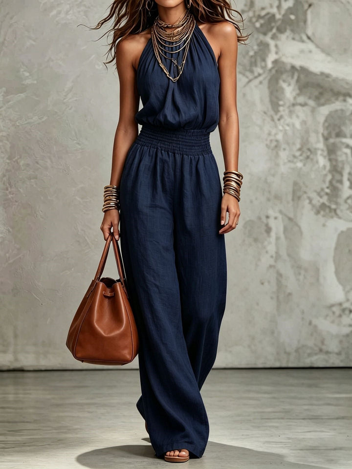 Sienna | Elegant Halter Jumpsuit