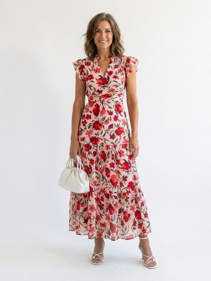 Lila | Elegant Floral Midi