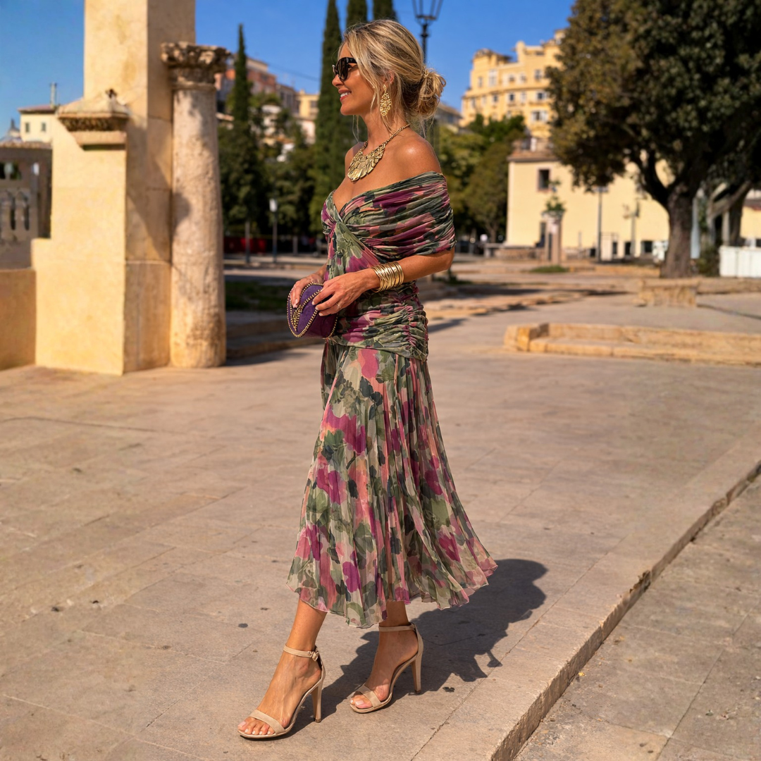 Rosanna – Off-Shoulder Maxi Dress