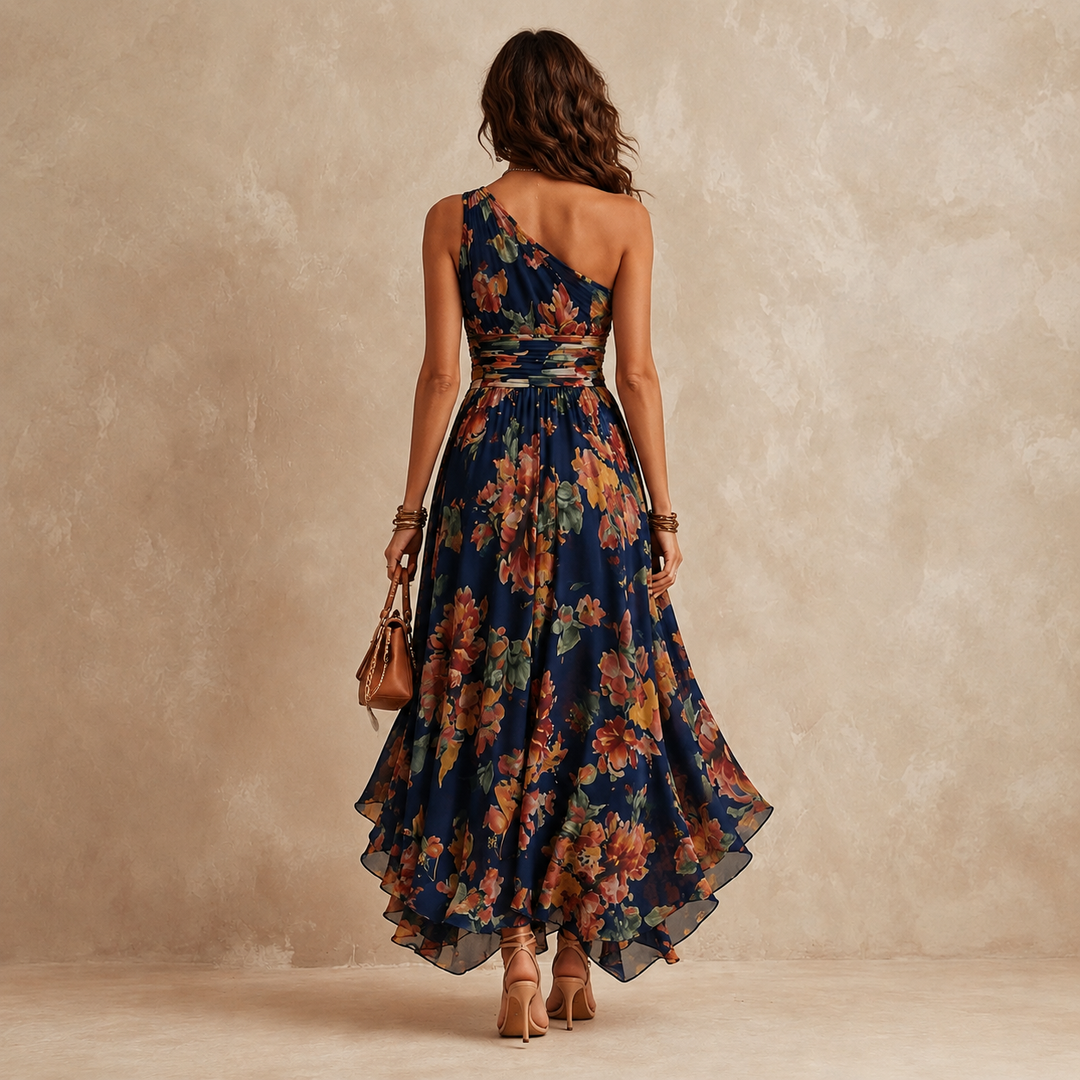 Aurora | One-Shoulder Floral Dress