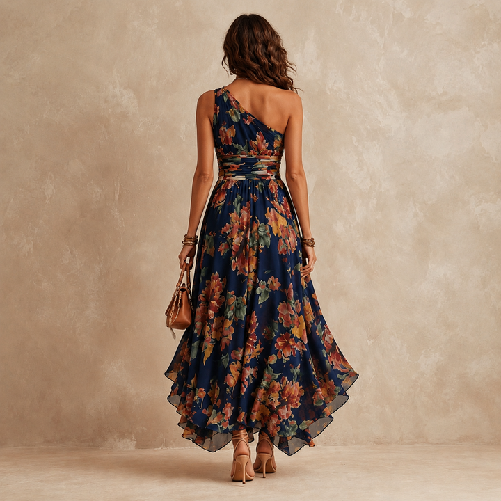Aurora | One-Shoulder Floral Dress