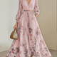 Celeste | Pleated Floral Maxi Dress