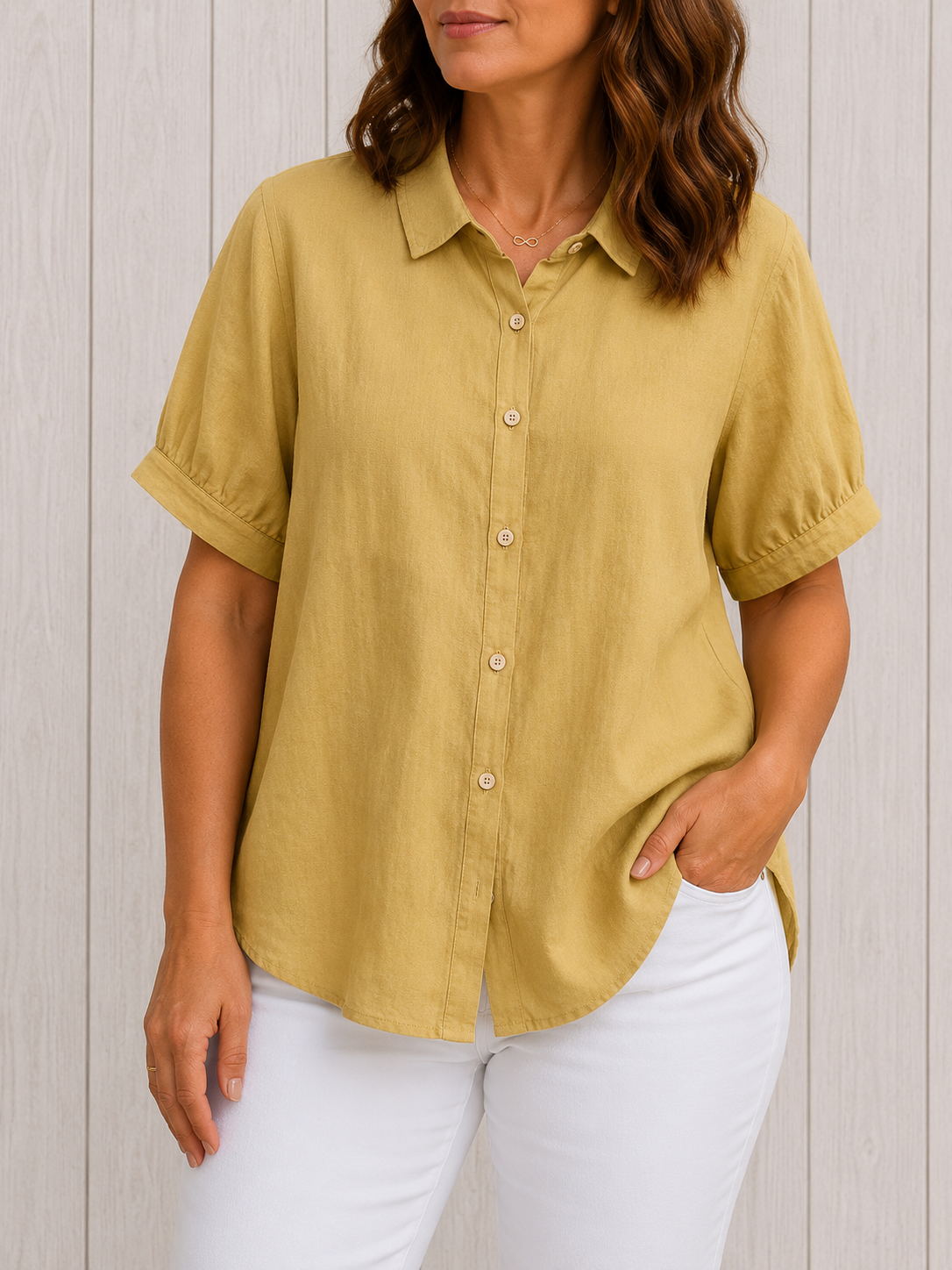 Pamela™ | Casual Button-Up Shirt