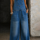 Harper | Elastic Waist Denim Jumpsuit
