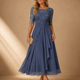 Rose – The Flattering Lace Midi Dress