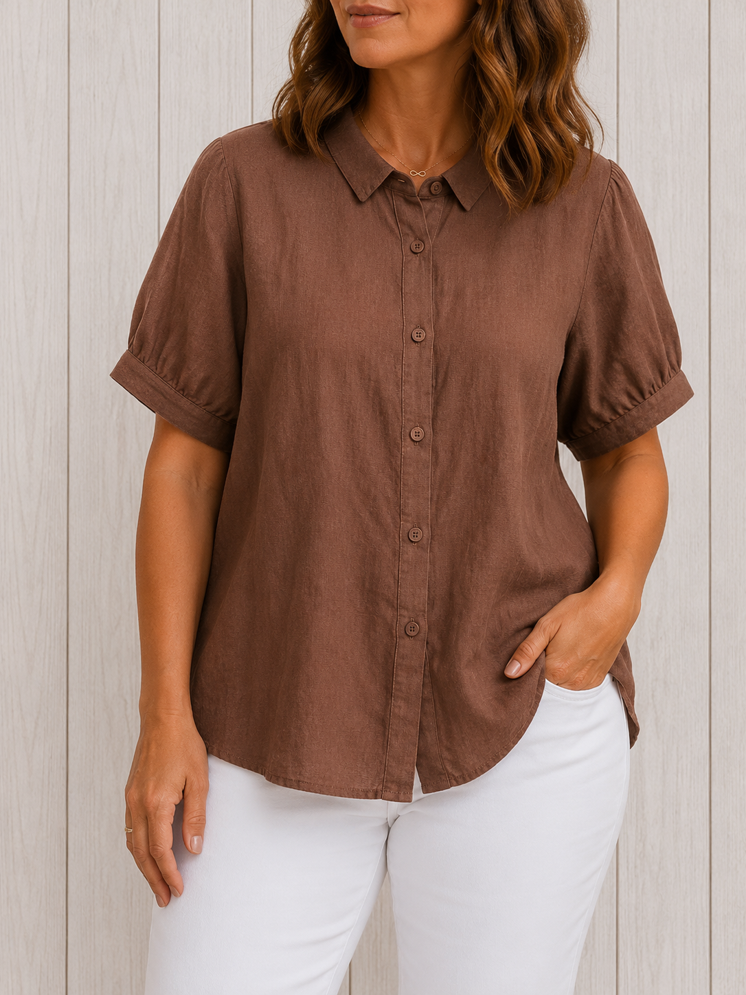 Pamela™ | Casual Button-Up Shirt