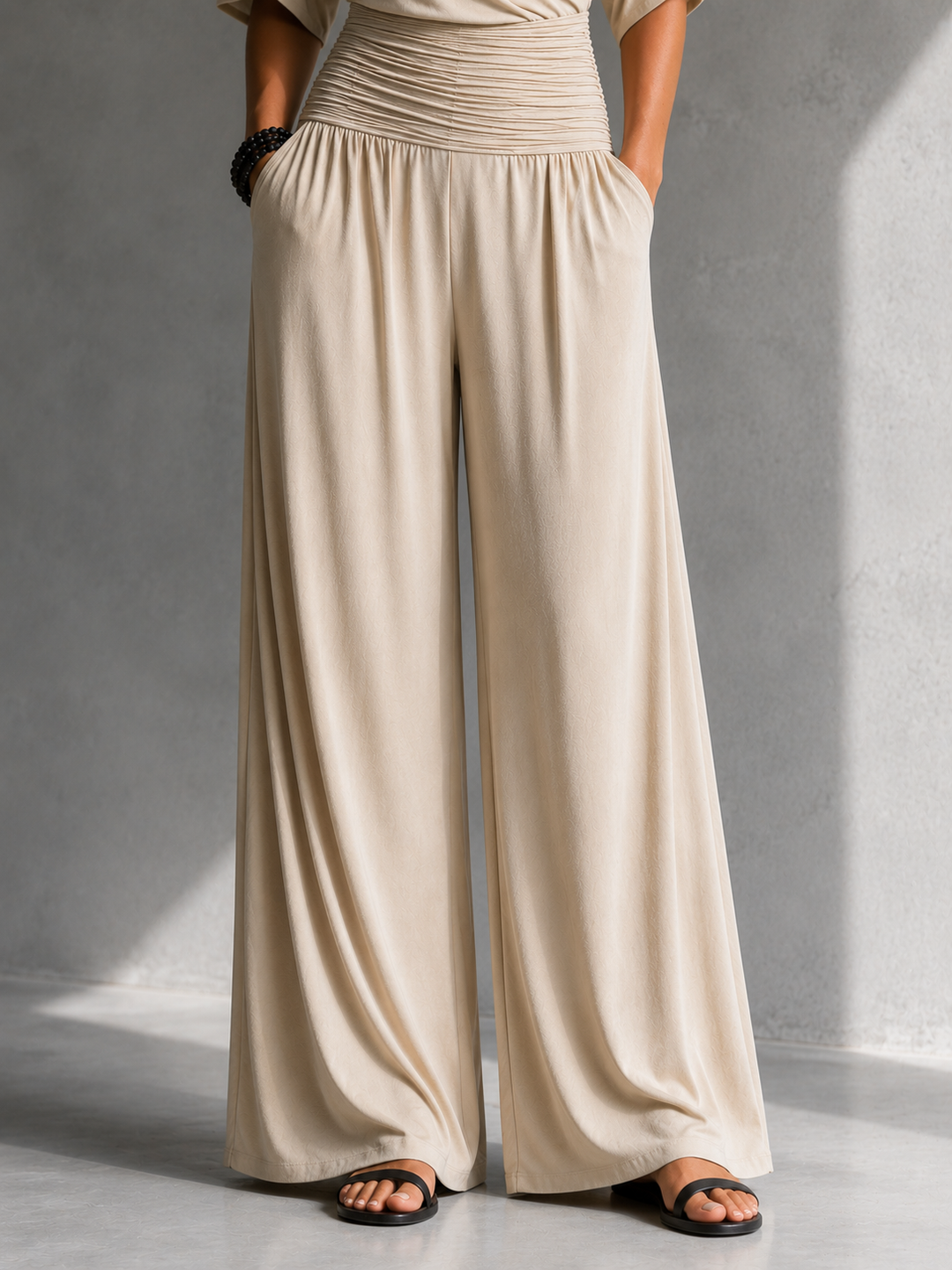 Zeni - Elegant Wrap Jumpsuit with Wide Legs