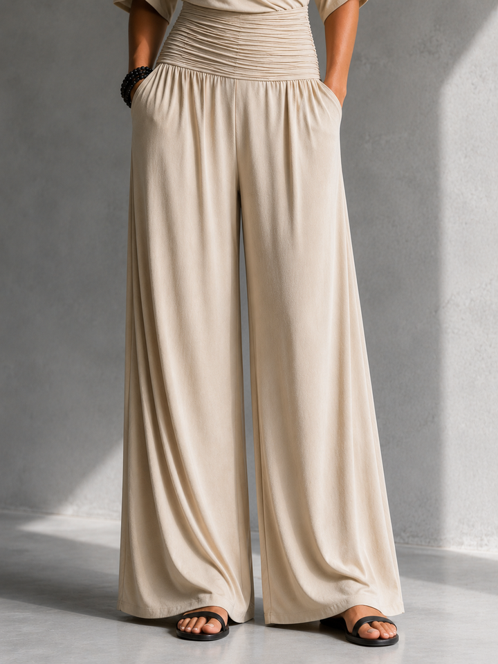 Zeni - Elegant Wrap Jumpsuit with Wide Legs