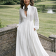 Serena | Flowing Button-Front Maxi Dress