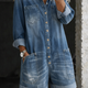 Saylor | Casual Denim Jumpsuit Shorts