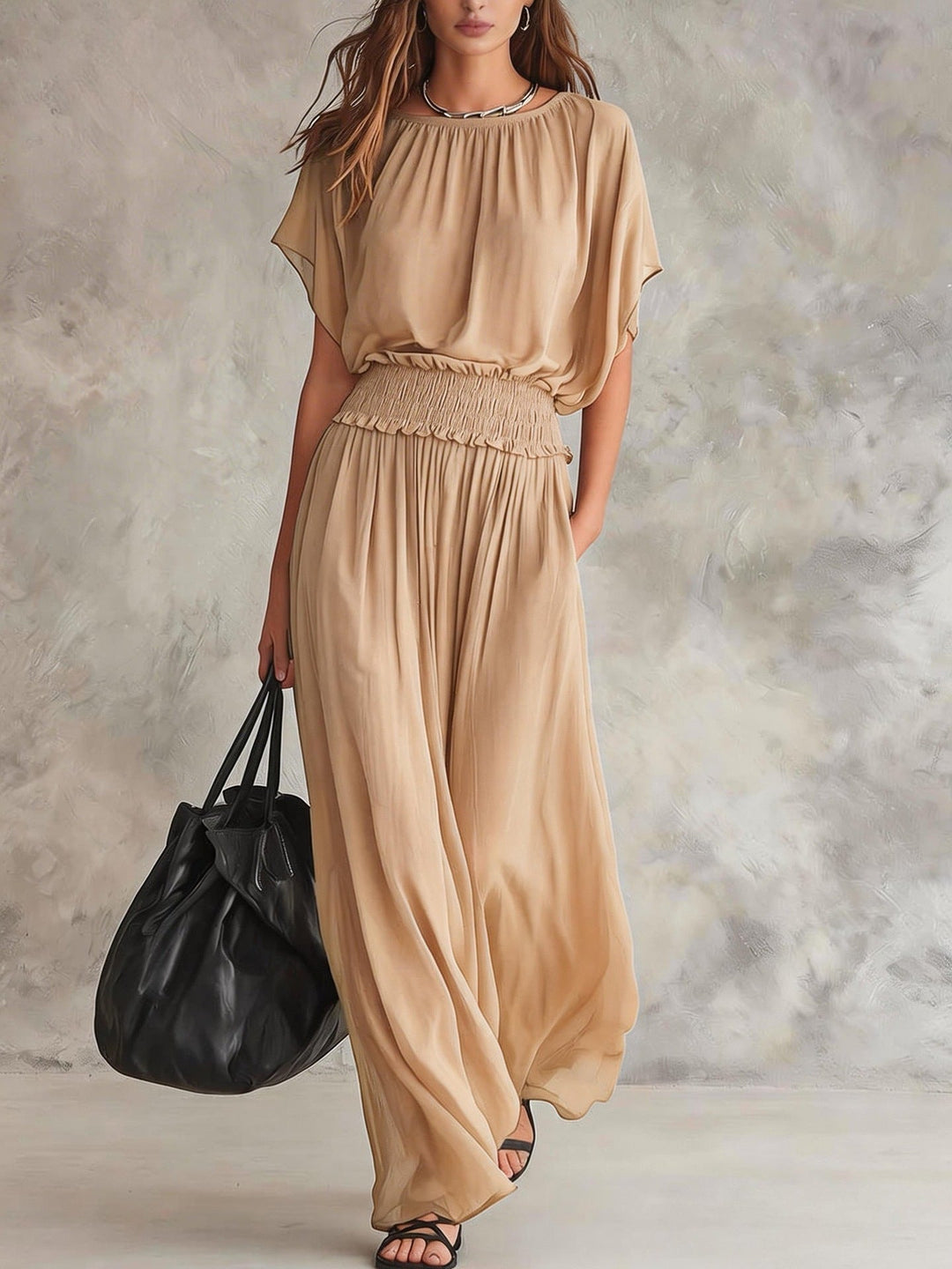 Romi | Draped Wide-Leg Set