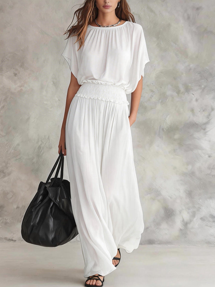 Romi | Draped Wide-Leg Set