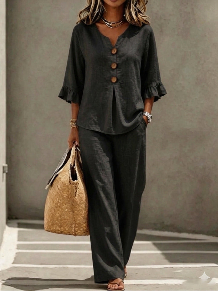 Sienna | Ruffle-Sleeve Set
